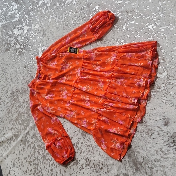 Vince Camuto Floral Print Tunic Dress SzM NWT - Picture 5 of 7